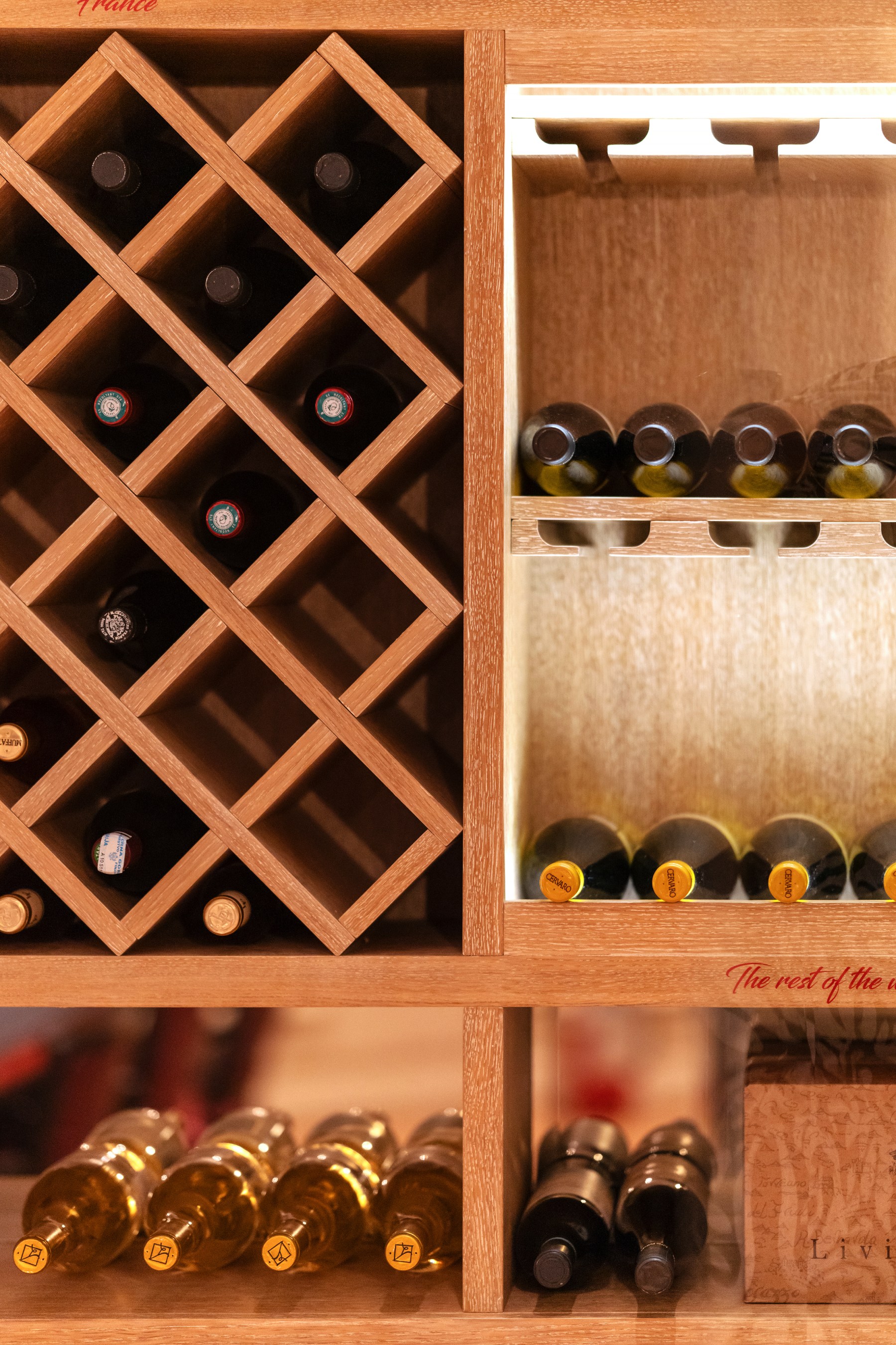 wine bottles