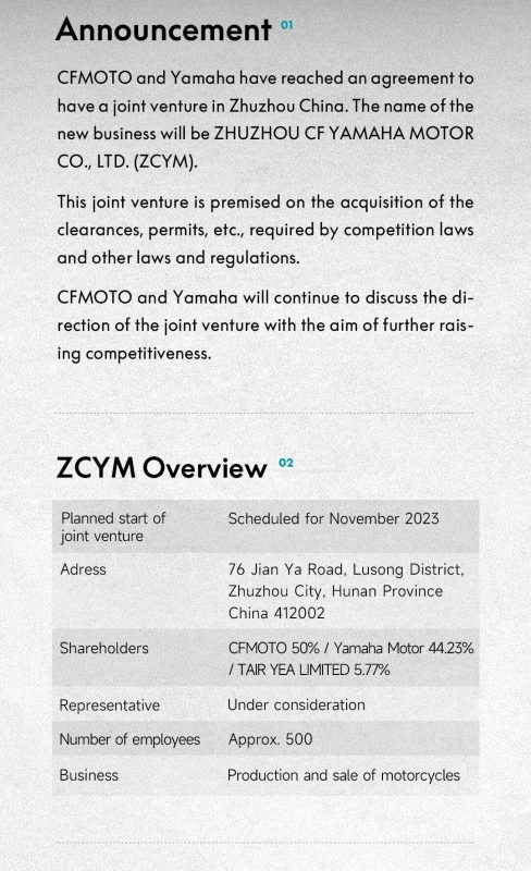 cfmoto yamaha partnerstvo