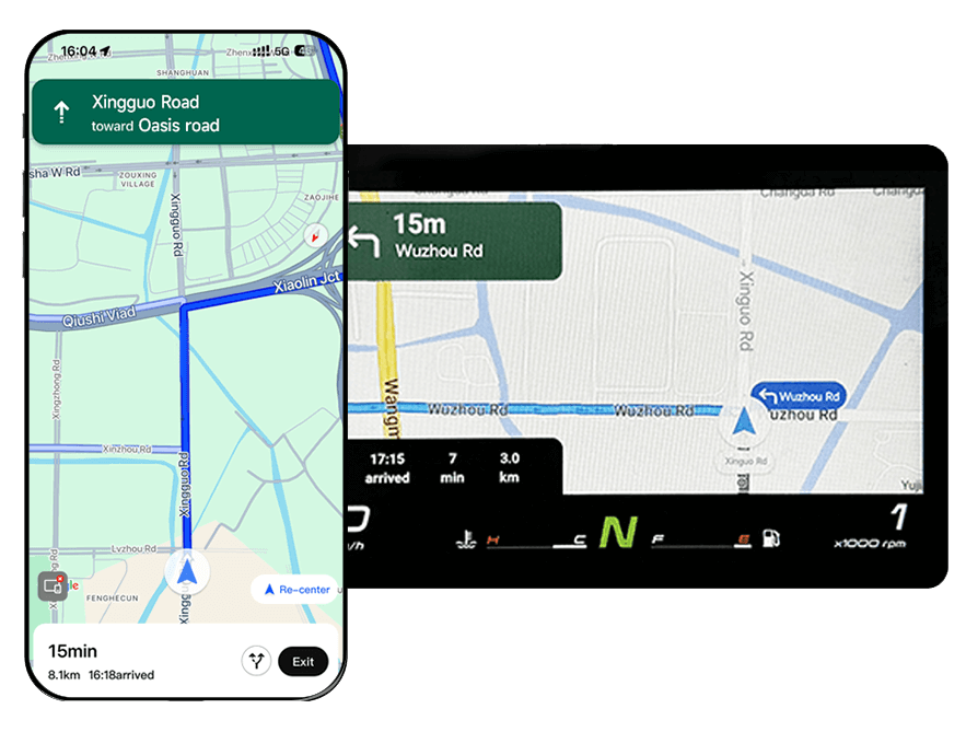 CFMOTO Google Navigation në telefon